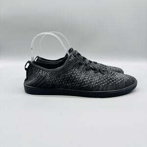 SUAVS Shoes Mens 10 Black Gray Knit Low Top Sneakers Casual Lace Up Lightweight